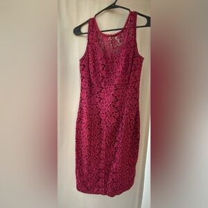 Elegant Pink Lace Dress